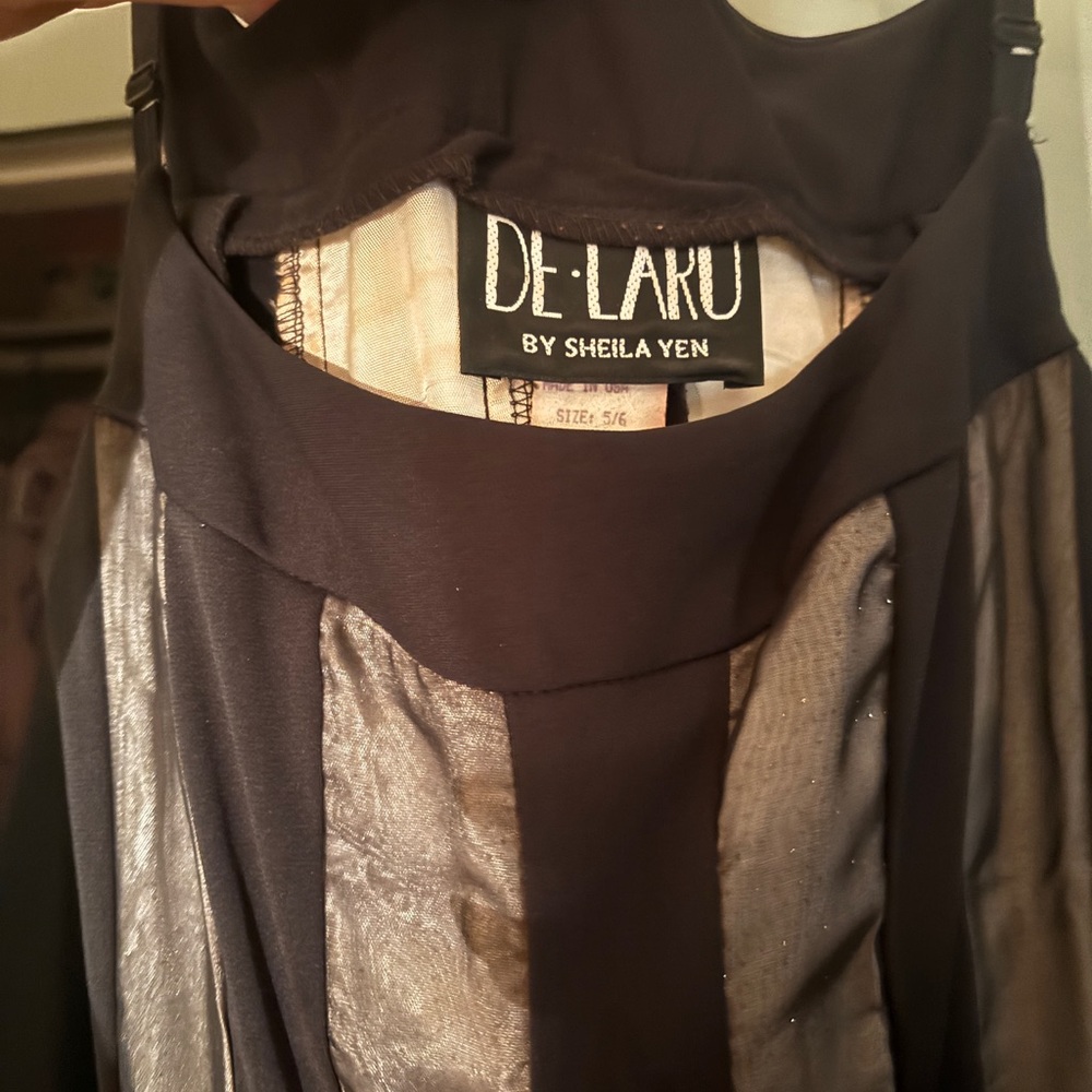 De Laru Black and Silver Dress